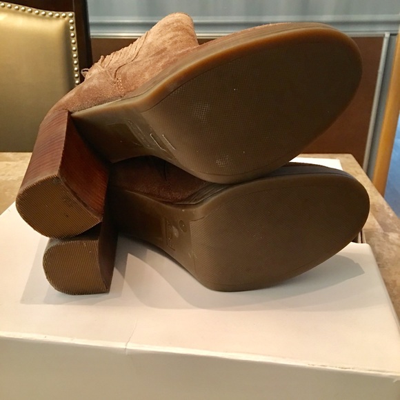 Aldo Athabaska Suede Ankle Block Heel Bootie - Picture 4 of 5